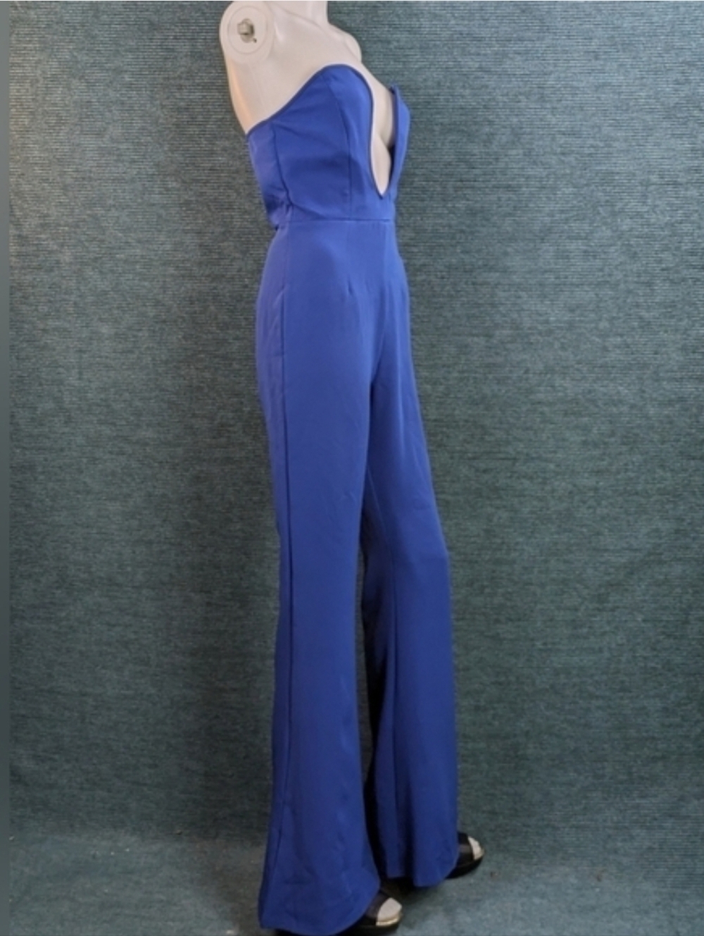 Pretty Little Thing Cobalt Extreme Underwire Bandeau Jumpsuit - Picture 4 of 16